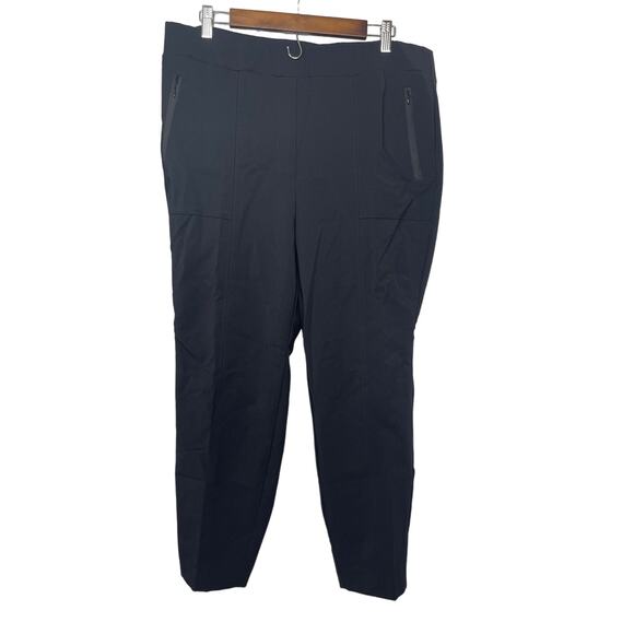 Lane Bryant dress pants trousers slacks women's 18 pull on elastic waist pockets - Picture 1 of 16